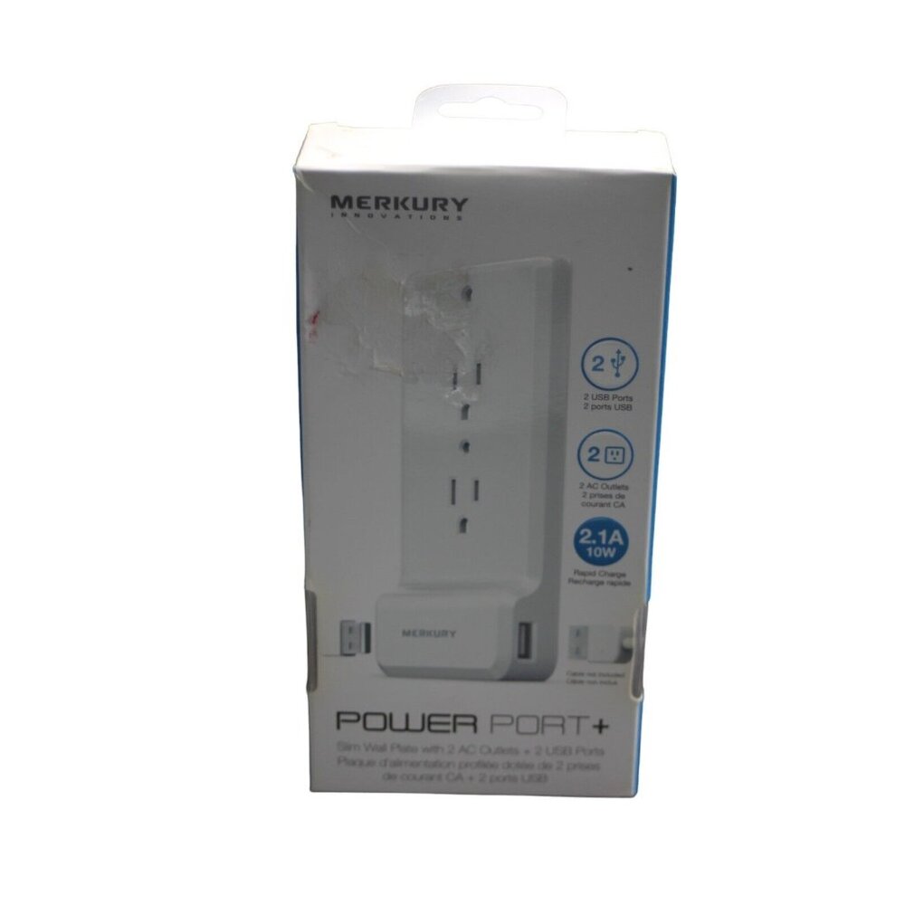 MERCURY POWER PORT+ WALL PLATE‎